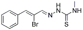2-(2-BROMO-3-PHENYLPROP-2-ENYLIDENE)-N-METHYLHYDRAZINE-1-CARBOTHIOAMIDE, TECH Struktur