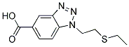 1-(2-ETHYLSULFANYL-ETHYL)-1H-BENZOTRIAZOLE-5-CARBOXYLIC ACID Struktur