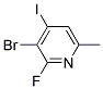 2-FLUORO-3-BROMO-4-IODO-6-PICOLINE Struktur