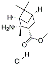 (1R,2R,3S,5R)-2-AMINO-2,6,6-TRIMETHYL-BICYCLO[3.1.1]HEPTANE-3-CARBOXYLIC ACID METHYL ESTER HYDROCHLORIDE Struktur