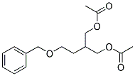 2-(ACETOXYMETHYL)-4-(BENZYLOXY)BUTYL ACETATE Struktur