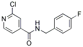 2-Chloro-N-(4-fluoro-benzyl)-isonicotinamide Struktur