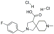 2-(4-FLUORO-BENZYL)-8-METHYL-2,8-DIAZA-SPIRO[4.5]DECANE-4-CARBOXYLIC ACID DIHYDROCHLORIDE Struktur