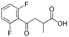 2-METHYL-4-OXO-4-(2',6'-DIFLUOROPHENYL)BUTYRIC ACID Struktur