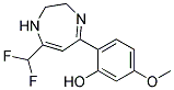 2-(7-DIFLUOROMETHYL-2,3-DIHYDRO-1H-1,4-DIAZEPIN-5-YL)-5-METHOXYPHENOL Struktur