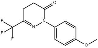 2-(4-METHOXYPHENYL)-6-(TRIFLUOROMETHYL)-4,5-DIHYDROPYRIDAZIN-3(2H)-ONE Struktur