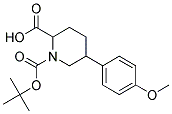 1-(TERT-BUTOXYCARBONYL)-5-(4-METHOXYPHENYL)PIPERIDINE-2-CARBOXYLIC ACID Struktur