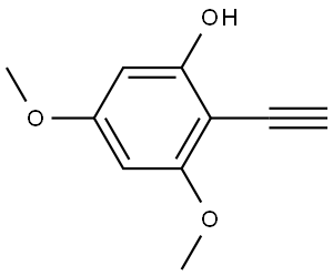 2-ETHYNYL-3,5-DIMETHOXY-PHENOL Struktur
