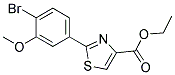2-(4-BROMO-3-METHOXY-PHENYL)-THIAZOLE-4-CARBOXYLIC ACID ETHYL ESTER Struktur