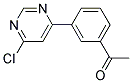 1-[3-(6-Chloro-pyrimidin-4-yl)-phenyl]-ethanone Struktur