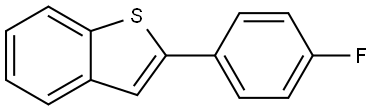 2-(4-FLUOROPHENYL)BENZO[B]THIOPHENE Struktur