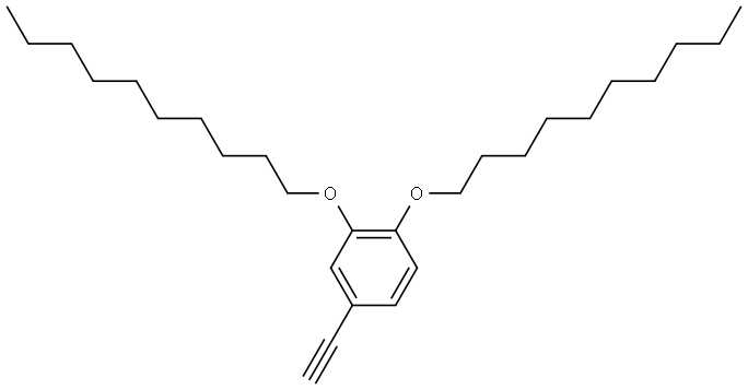 1,2-BIS-DECYLOXY-4-ETHYNYL-BENZENE Struktur