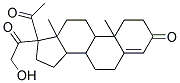 17-ACETYL-17-(2-HYDROXY-ACETYL)-10,13-DIMETHYL-1,2,6,7,8,9,10,11,12,13,14,15,16,17-TETRADECAHYDRO-CYCLOPENTA[A]PHENANTHREN-3-ONE Struktur