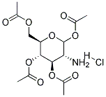 1,3,4,6-Tetra-o-acetyl-2-amino-2-desoxy-D-glucopyranose hydrochloride Struktur