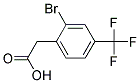 2-BROMO-4-(TRIFLUORMETHYL)PHENYLACETIC ACID Struktur