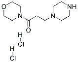 1-MORPHOLIN-4-YL-3-PIPERAZIN-1-YL-PROPAN-1-ONE DIHYDROCHLORIDE Struktur