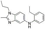 (2-ETHYL-PHENYL)-(2-METHYL-1-PROPYL-1H-BENZOIMIDAZOL-5-YL)-AMINE Struktur