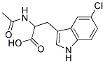 2-(acetylamino)-3-(5-chloro-1H-indol-3-yl)propanoic acid Struktur