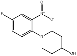1-(4-FLUORO-2-NITROPHENYL)PIPERIDIN-4-OL Struktur
