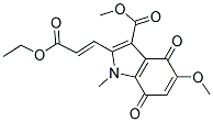 2-((E)-2-ETHOXYCARBONYL-VINYL)-5-METHOXY-1-METHYL-4,7-DIOXO-4,7-DIHYDRO-1H-INDOLE-3-CARBOXYLIC ACID METHYL ESTER Structure