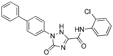 1-(Biphenyl-4-yl)-2,5-dihydro-5-oxo-1H-1,2,4-triazole-3-carboxylicacid(2-chlorophenyl)amide Struktur