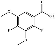 2,4-DIFLUORO-3,5-DIMETHOXY BENZOIC ACID Struktur