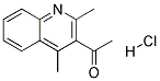 1-(2,4-二甲基喹啉-3-基)乙酮鹽酸鹽 結(jié)構(gòu)式