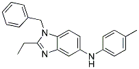 (1-BENZYL-2-ETHYL-1H-BENZOIMIDAZOL-5-YL)-P-TOLYL-AMINE Structure