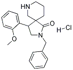 2-BENZYL-4-(2-METHOXYPHENYL)-2,7-DIAZASPIRO[4.5]DECAN-1-ONE HYDROCHLORIDE Structure