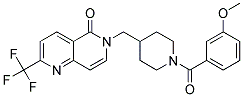 6-([1-(3-METHOXYBENZOYL)PIPERIDIN-4-YL]METHYL)-2-(TRIFLUOROMETHYL)-1,6-NAPHTHYRIDIN-5(6H)-ONE