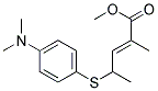 (E)-4-(4-DIMETHYLAMINO-PHENYLSULFANYL)-2-METHYL-PENT-2-ENOIC ACID METHYL ESTER Struktur