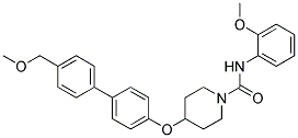 4-([4'-(METHOXYMETHYL)BIPHENYL-4-YL]OXY)-N-(2-METHOXYPHENYL)PIPERIDINE-1-CARBOXAMIDE Struktur