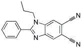 2-PHENYL-1-PROPYL-1H-BENZOIMIDAZOLE-5,6-DICARBONITRILE Structure