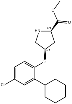 METHYL (2S,4S)-4-(4-CHLORO-2-CYCLOHEXYLPHENOXY)-2-PYRROLIDINECARBOXYLATE price.