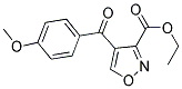 ETHYL 4-(4-METHOXYBENZOYL)-3-ISOXAZOLECARBOXYLATE Struktur