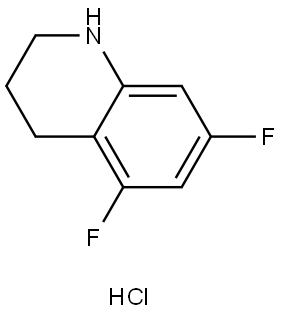 5,7-DIFLUORO-1,2,3,4-TETRAHYDRO-QUINOLINE HYDROCHLORIDE Struktur