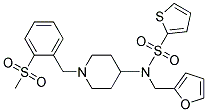 N-(2-FURYLMETHYL)-N-(1-[2-(METHYLSULFONYL)BENZYL]PIPERIDIN-4-YL)THIOPHENE-2-SULFONAMIDE