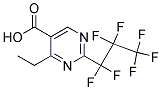 4-ETHYL-2-HEPTAFLUOROPROPYL-PYRIMIDINE-5-CARBOXYLIC ACID Struktur