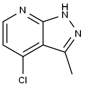 4-CHLORO-3-METHYL-1H-PYRAZOLO[3,4-B]PYRIDINE Struktur