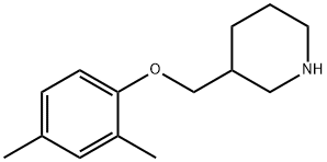 3-[(2,4-DIMETHYLPHENOXY)METHYL]PIPERIDINE Structure