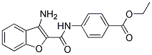 ETHYL 4-(((3-AMINO-1-BENZOFURAN-2-YL)CARBONYL)AMINO)BENZOATE Struktur
