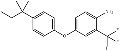 4-[4-(TERT-PENTYL)PHENOXY]-2-(TRIFLUOROMETHYL)-PHENYLAMINE Struktur