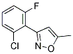 3-(2-CHLORO-6-FLUOROPHENYL)-5-METHYLISOXAZOLE Struktur
