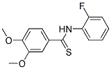 N-(2-FLUORO-PHENYL)-3,4-DIMETHOXY-THIOBENZAMIDE Structure