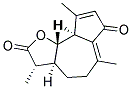 (3S,3AS,9AS,9BS)-3,6,9-TRIMETHYL-3,3A,4,5,9A,9B-HEXAHYDRO-AZULENO[4,5-B]FURAN-2,7-DIONE Struktur