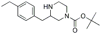 3-(4-ETHYL-BENZYL)-PIPERAZINE-1-CARBOXYLIC ACID TERT-BUTYL ESTER Struktur