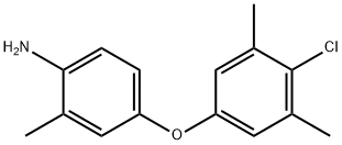 4-(4-CHLORO-3,5-DIMETHYLPHENOXY)-2-METHYLANILINE Struktur