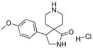 4-(4-METHOXYPHENYL)-2,8-DIAZASPIRO[4.5]DECAN-1-ONE HYDROCHLORIDE Structure