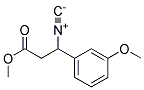 METHYL-3-ISOCYANO-(3-METHOXYPHENYL)PROPIONATE Structure