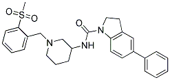 N-(1-[2-(METHYLSULFONYL)BENZYL]PIPERIDIN-3-YL)-5-PHENYLINDOLINE-1-CARBOXAMIDE Structure